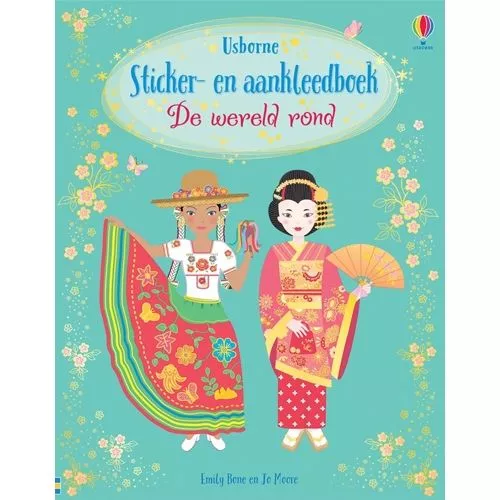 Uitgeverij Usborne Sticker- En Aankleedboekje - De Wereld Rond 3 Uitgeverij Usborne Sticker- En Aankleedboekje - De Wereld Rond