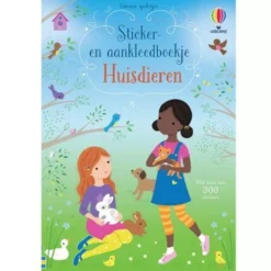 Uitgeverij Usborne Sticker- En Aankleedboekje Huisdieren