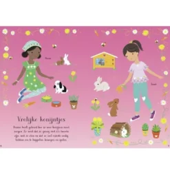 Uitgeverij Usborne Sticker- En Aankleedboekje Huisdieren -Kinderspeelgoed uitgeverij usborne sticker en aankleedboekje huisdieren2