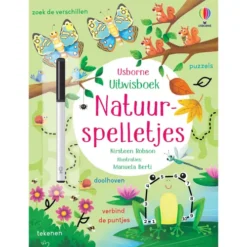 Uitgeverij Usborne Uitwisboek Natuurspelletjes