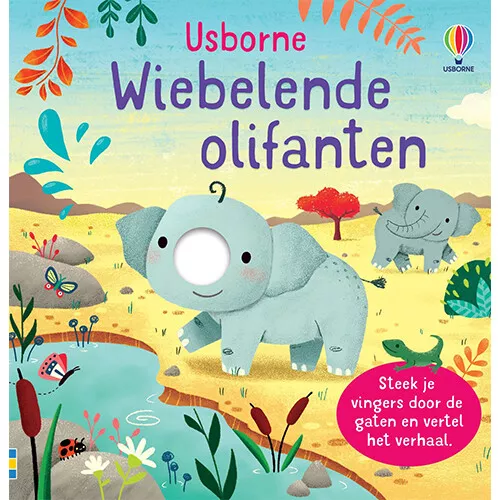 Uitgeverij Usborne Voelboekje Wiebelende Olifanten 3 Uitgeverij Usborne Voelboekje Wiebelende Olifanten