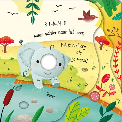 Uitgeverij Usborne Voelboekje Wiebelende Olifanten 7 Uitgeverij Usborne Voelboekje Wiebelende Olifanten - Afbeelding 5