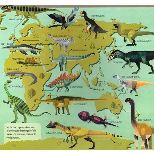 Veltman Uitgevers Dinosaurusatlas 7 Veltman Uitgevers Dinosaurusatlas - Afbeelding 5