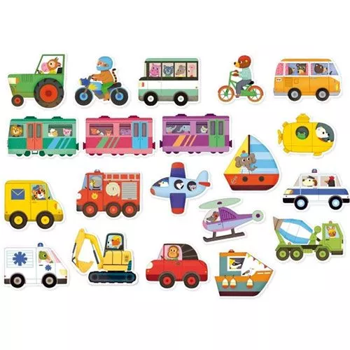 Vilac Magneten Voertuigen (20st) 3 Vilac Magneten Voertuigen (20st)