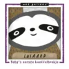 Wee Gallery Stoffen Knisperboekje - Luiaard -Kinderspeelgoed wee gallery stoffen knisperboekje luiaard