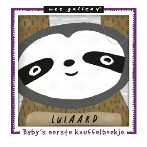 Wee Gallery Stoffen Knisperboekje - Luiaard 3 Wee Gallery Stoffen Knisperboekje - Luiaard