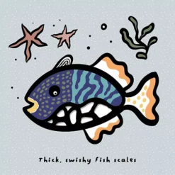 Wee Gallery Voelboek Touch And Feel - Scales 10 Wee Gallery Voelboek Touch And Feel - Scales -Kinderspeelgoed wee gallery voelboek touch and feel scales 4