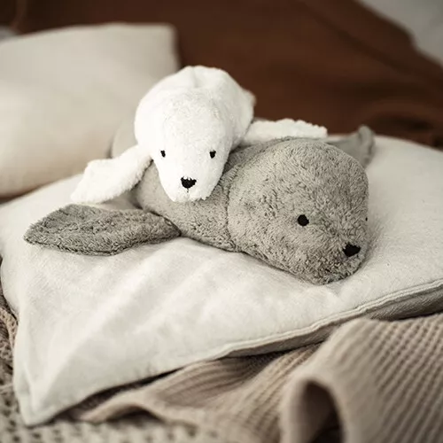 Senger Warmteknuffel Zeehond - Wit - 40 Cm 6 Senger Warmteknuffel Zeehond - Wit - 40 Cm - Afbeelding 4